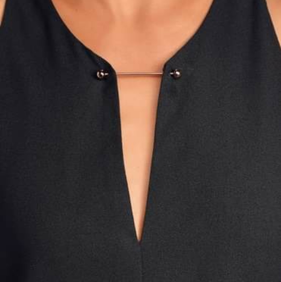 Lulu's Mini Dress with Metal Bar Closure - Picture 2 of 5